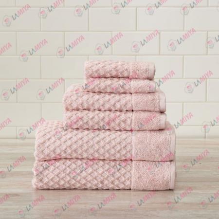 Purchase pink cotton towels in bulk