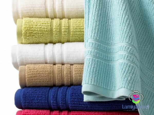 Purchase and today price of striped bath towels yellow